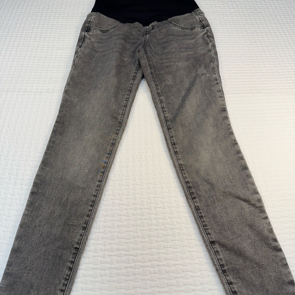 Sonoma Black and Gray Washed Women's Maternity Jeggings Size 2